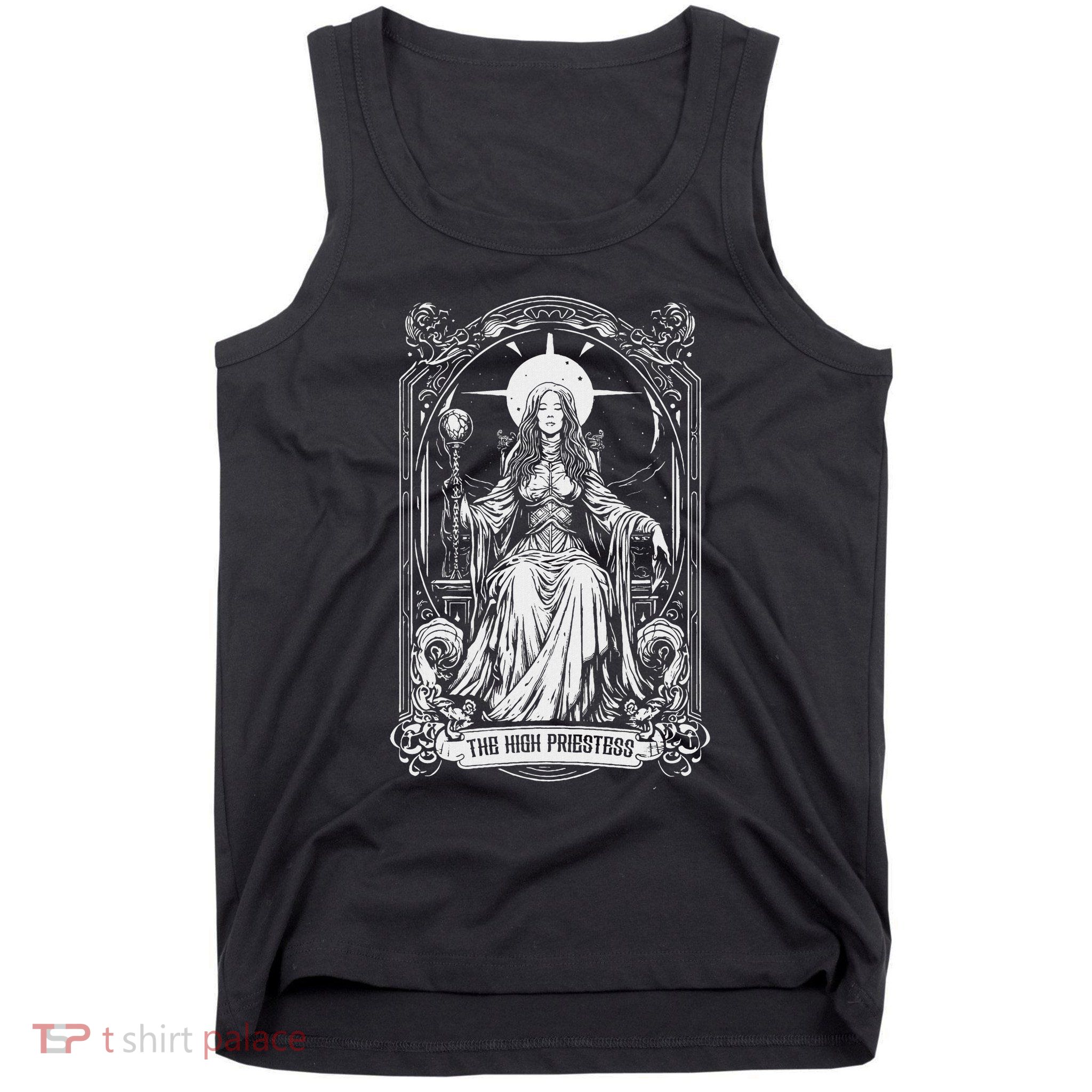 Mystical High Priestess Major Arcana Tarot For Intuition Tank Top
