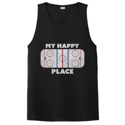 My Happy Place | Hockey, Figure & Speed Skating Rink PosiCharge Competitor Tank
