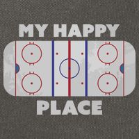 My Happy Place | Hockey, Figure & Speed Skating Rink Cotton Canvas Backpack