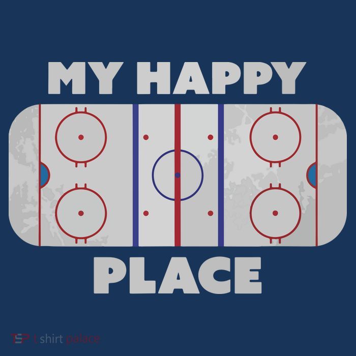 My Happy Place | Hockey, Figure & Speed Skating Rink T-Shirt
