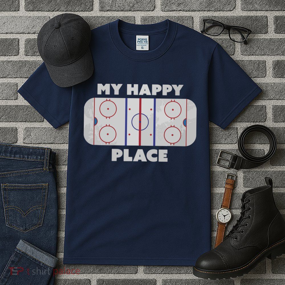 My Happy Place | Hockey, Figure & Speed Skating Rink Tall T-Shirt