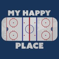 My Happy Place | Hockey, Figure & Speed Skating Rink Flat Bill Trucker Hat