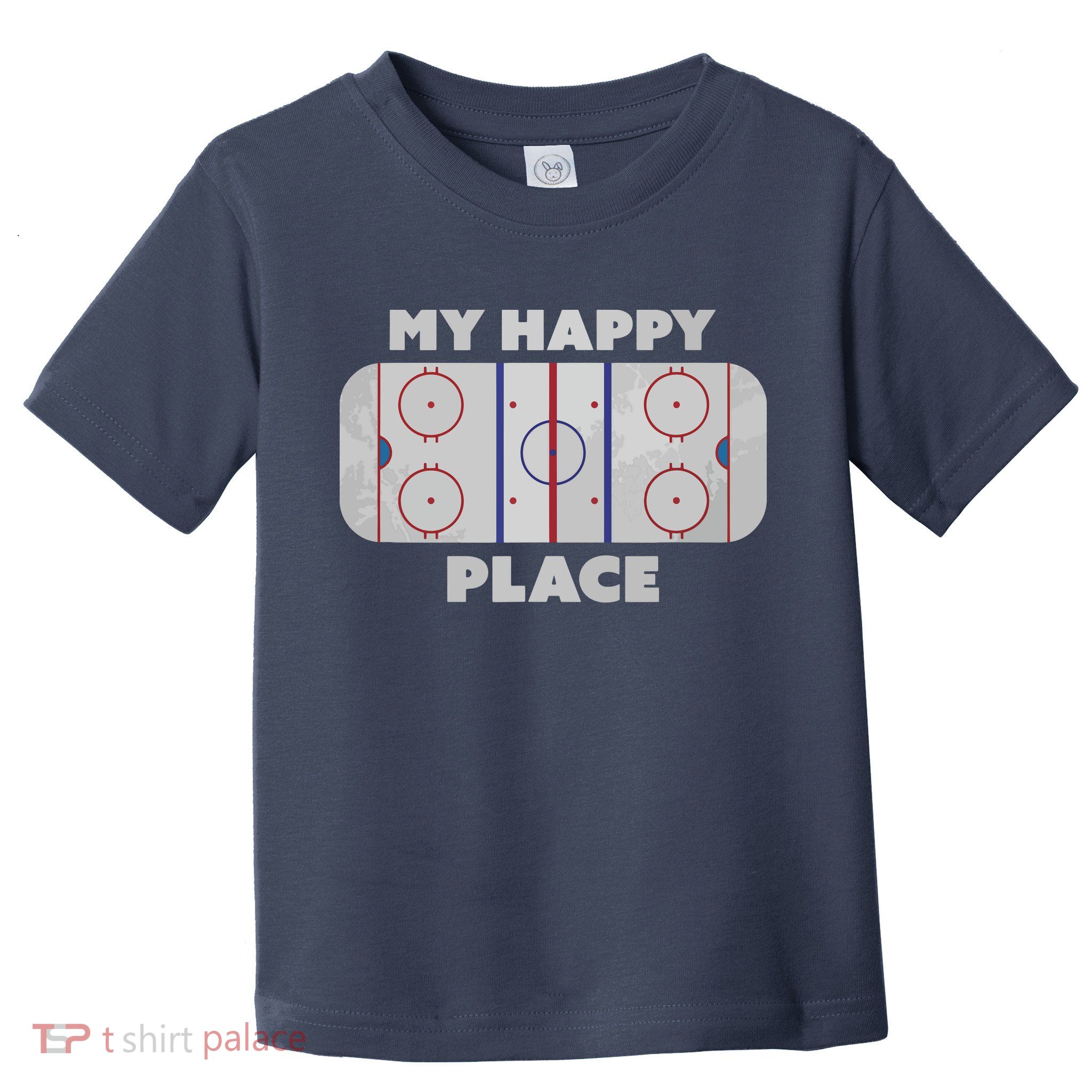 My Happy Place | Hockey, Figure & Speed Skating Rink Toddler T-Shirt