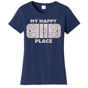 My Happy Place | Hockey, Figure & Speed Skating Rink Women's T-Shirt