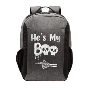 Matching Halloween Pajama Couples HeS My Boo Skull Face Vector Backpack