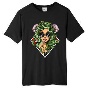 Medusa Hippie Psychedelic Snakes Greek Mythology Women Tall Fusion ChromaSoft Performance T-Shirt