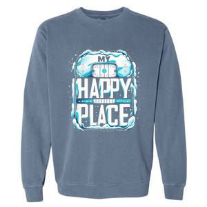 My Happy Play Straight Outta The Penalty Box Hockey Match Gift Garment-Dyed Sweatshirt