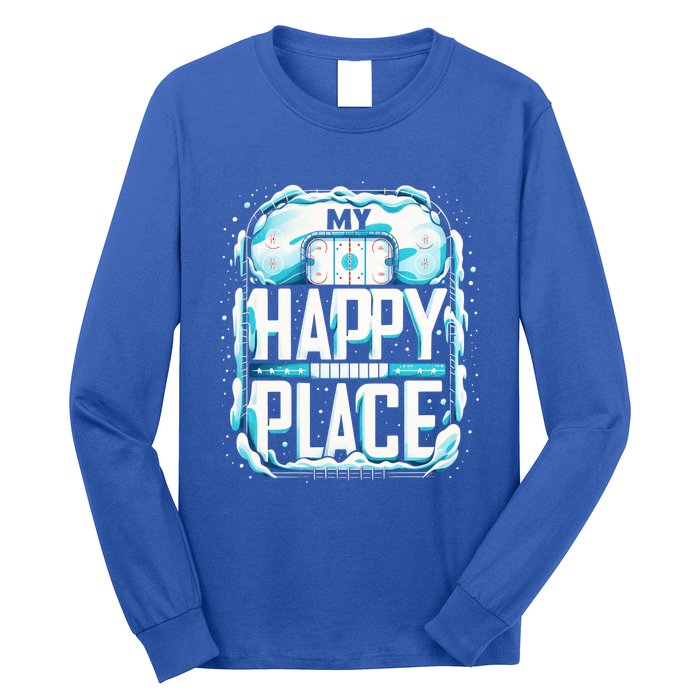 My Happy Play Straight Outta The Penalty Box Hockey Match Gift Long Sleeve Shirt