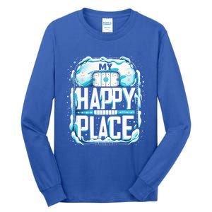 My Happy Play Straight Outta The Penalty Box Hockey Match Gift Tall Long Sleeve T-Shirt