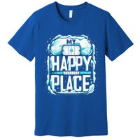 My Happy Play Straight Outta The Penalty Box Hockey Match Gift Premium T-Shirt