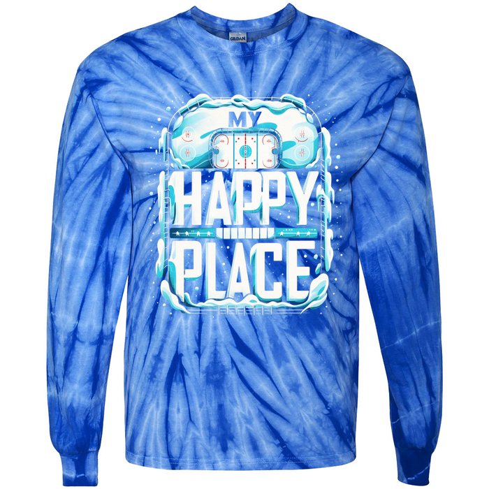 My Happy Play Straight Outta The Penalty Box Hockey Match Gift Tie-Dye Long Sleeve Shirt