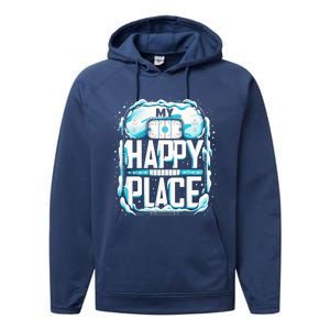 My Happy Play Straight Outta The Penalty Box Hockey Match Gift Performance Fleece Hoodie