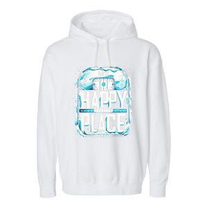 My Happy Play Straight Outta The Penalty Box Hockey Match Gift Garment-Dyed Fleece Hoodie