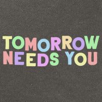 Mental Health Quote Tomorrow Needs You Cotton Canvas Backpack