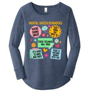 Mental Health Reminders Gift Women's Perfect Tri Tunic Long Sleeve Shirt