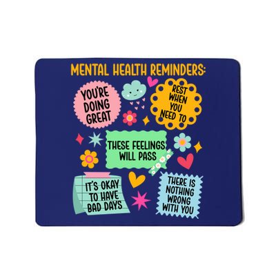 Mental Health Reminders Gift Mousepad