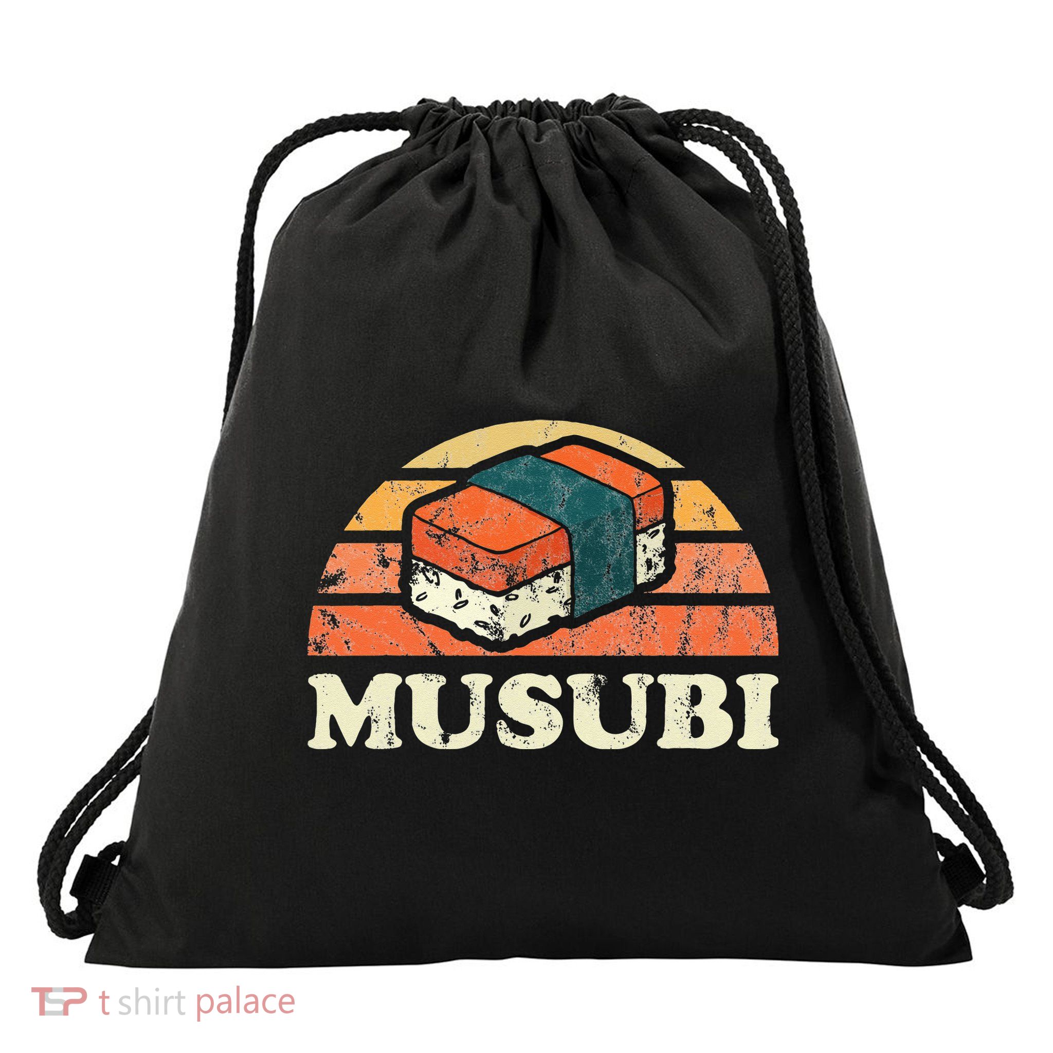 Musubi Hawaii Retro Style Drawstring Bag