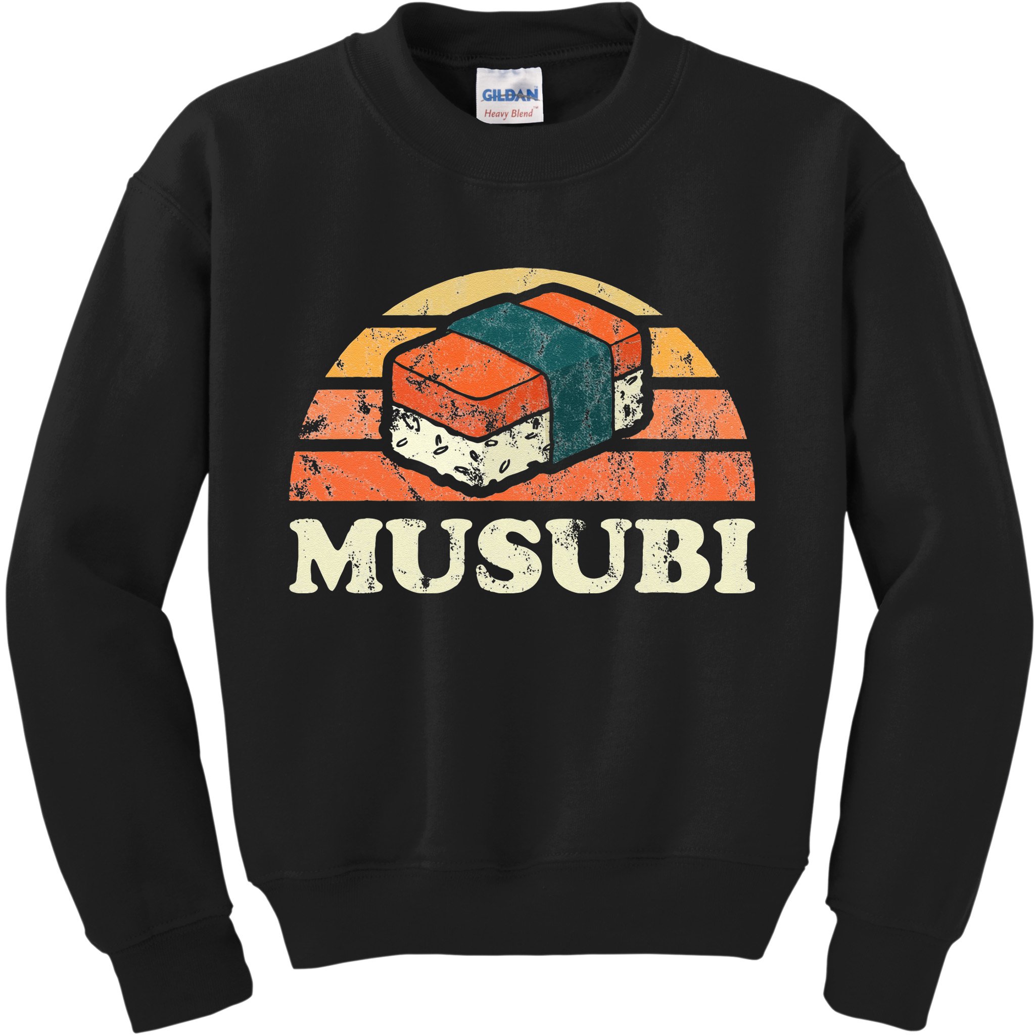 Musubi Hawaii Retro Style Kids Sweatshirt