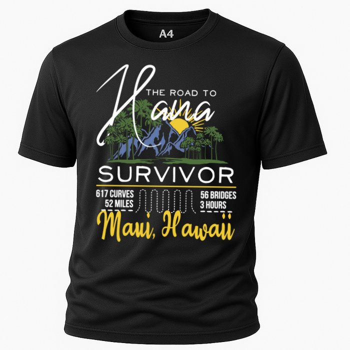 Maui Hawaii Road To Hana Survivor 617 Curves Cooling Performance Crew T-Shirt