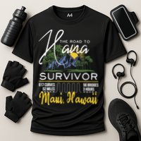 Maui Hawaii Road To Hana Survivor 617 Curves Cooling Performance Crew T-Shirt