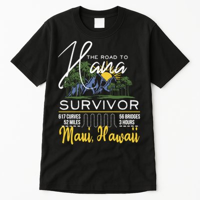 Maui Hawaii Road To Hana Survivor 617 Curves Tall T-Shirt