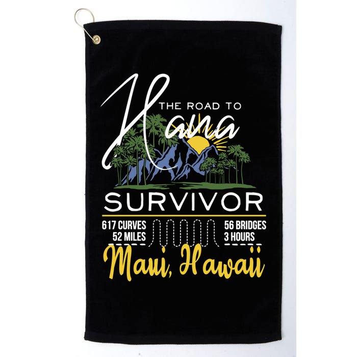 Maui Hawaii Road To Hana Survivor 617 Curves Golf Towel