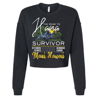 Maui Hawaii Road To Hana Survivor 617 Curves Cropped Pullover Crew