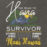 Maui Hawaii Road To Hana Survivor 617 Curves Cotton Canvas Backpack