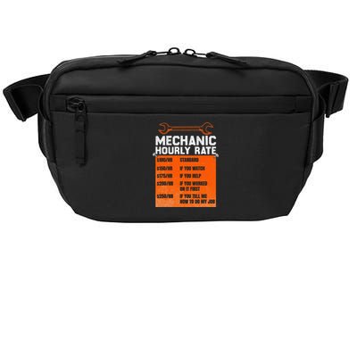 Mechanic Hourly Rate Labor Rates Funny Crossbody Pack