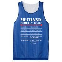 Mechanic Hourly Rate Funny Car Motorcycle Labor Gift Meaningful Gift Mesh Reversible Basketball Jersey Tank