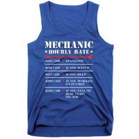 Mechanic Hourly Rate Funny Car Motorcycle Labor Gift Meaningful Gift Tank Top