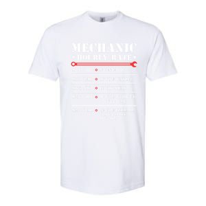 Mechanic Hourly Rate Funny Car Motorcycle Labor Gift Meaningful Gift Softstyle CVC T-Shirt