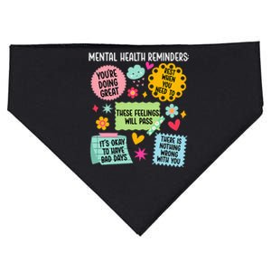 Mental Health Reminders Mental Health Awareness Month USA-Made Doggie Bandana