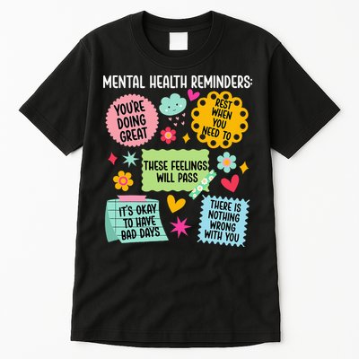 Mental Health Reminders Mental Health Awareness Month Tall T-Shirt