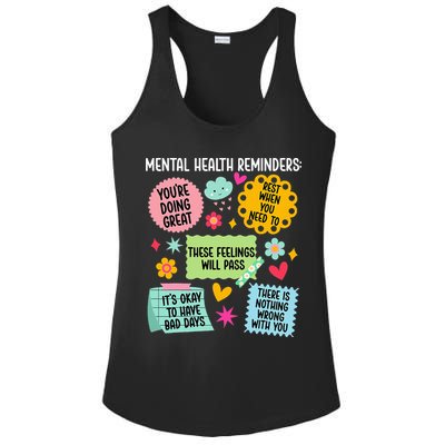 Mental Health Reminders Mental Health Awareness Month Ladies PosiCharge Competitor Racerback Tank