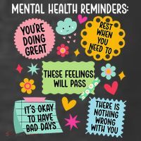Mental Health Reminders Mental Health Awareness Month T-Shirt