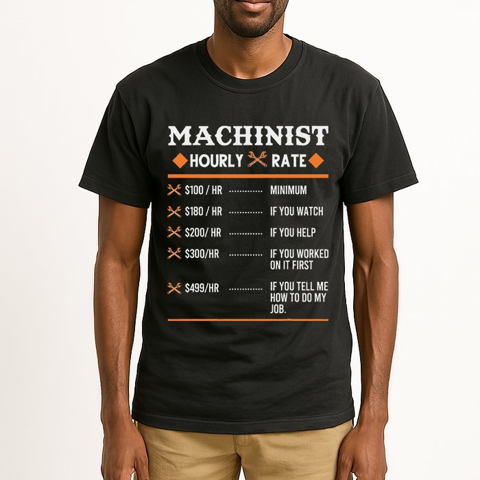 Machinist Hourly Rate Machining Tall T-Shirt