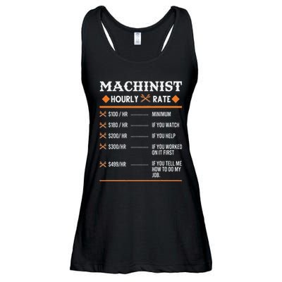 Machinist Hourly Rate Machining Ladies Essential Flowy Tank