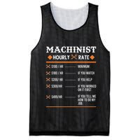 Machinist Hourly Rate Machining Mesh Reversible Basketball Jersey Tank