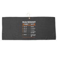 Machinist Hourly Rate Machining Large Microfiber Waffle Golf Towel
