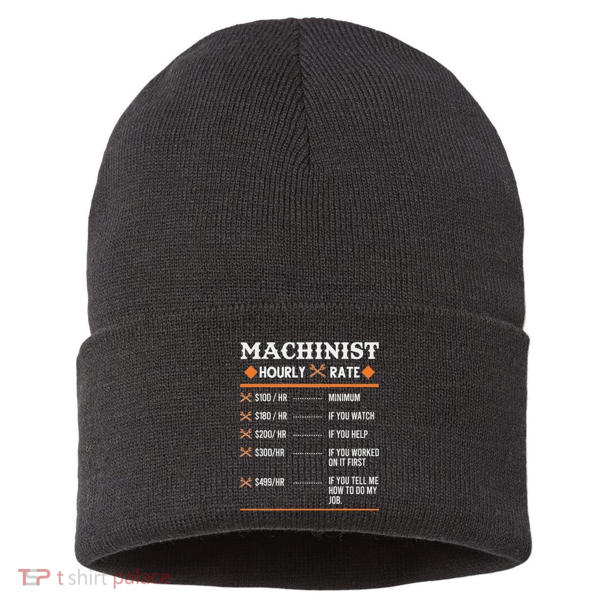 Machinist Hourly Rate Machining Sustainable Knit Beanie