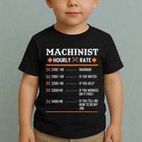 Machinist Hourly Rate Machining Toddler T-Shirt