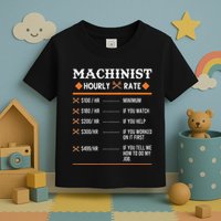 Machinist Hourly Rate Machining Toddler T-Shirt