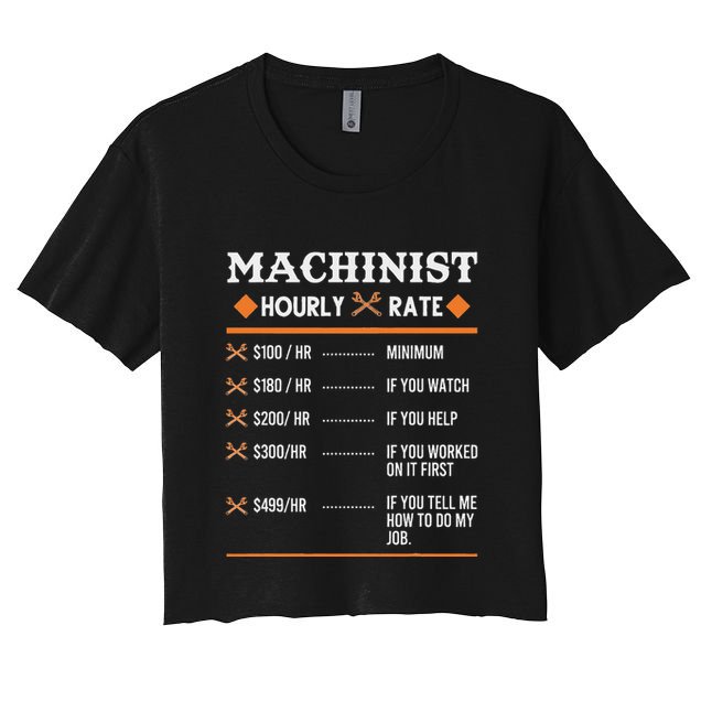 Machinist Hourly Rate Machining Crop Top