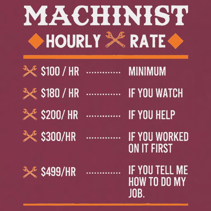 Machinist Hourly Rate Machining 16oz Travel Tumbler