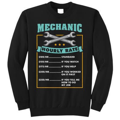 Mechanic Hourly Rate Mechanic Gift Sweatshirt