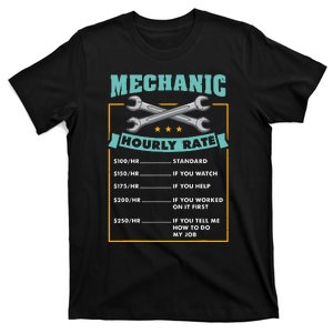 Mechanic Hourly Rate Mechanic Gift T-Shirt