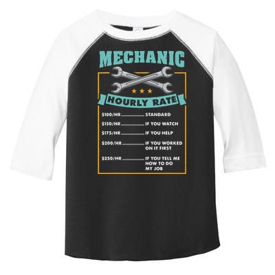 Mechanic Hourly Rate Mechanic Gift Toddler Fine Jersey T-Shirt