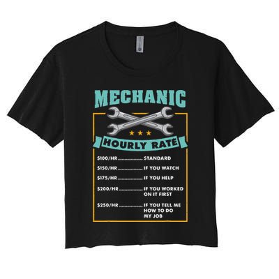Mechanic Hourly Rate Mechanic Gift Crop Top