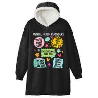 Mental Health Reminders Mental Health Awareness Month Hooded Wearable Blanket